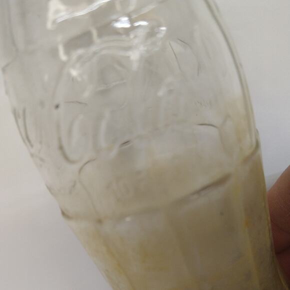 Coca-Cola Embossed Clear Glass No Deposit No Return 10 Ounce Empty Vtg Barn Find - Picture 16 of 16